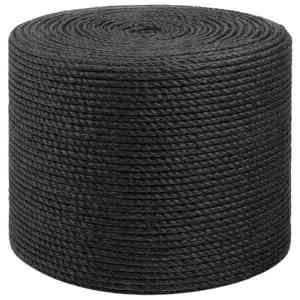 vidaXL Frânghie din Jute 6 Negru 100% jute Tossa imagine