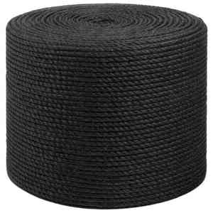 vidaXL Frânghie din Jute 8 Negru 100% jute Tossa imagine