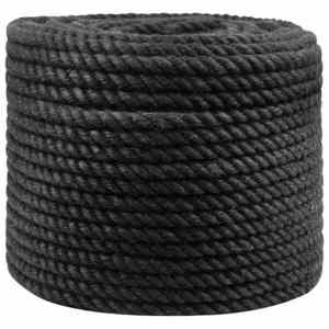vidaXL Frânghie din Jute 10 Negru 100% jute Tossa imagine
