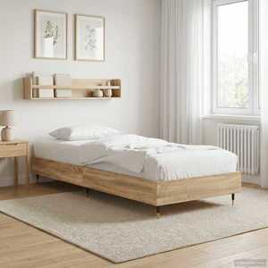 vidaXL Cadru de pat Stejar Sonoma 80 x 200 cm Lemn prelucrat imagine