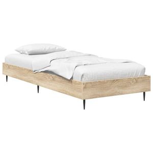 vidaXL Cadru de pat Stejar Sonoma 80 x 200 cm Lemn prelucrat imagine
