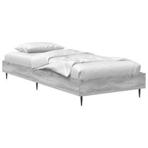 vidaXL Cadru de pat Sonoma gri 80 x 200 cm Lemn prelucrat imagine