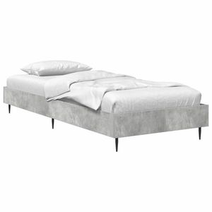vidaXL Cadru de pat Gri Beton 80 x 200 cm Lemn prelucrat imagine