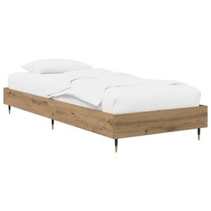 vidaXL Cadru de pat Stejar artizanal 80 x 200 cm Lemn prelucrat imagine