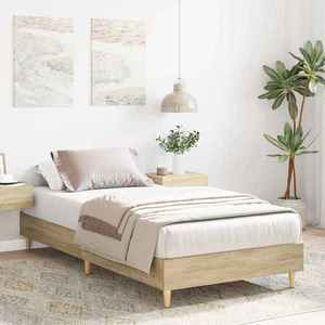 vidaXL Cadru de pat Stejar Sonoma 80 x 200 cm Lemn prelucrat imagine
