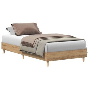 vidaXL Cadru de pat Stejar artizanal 80 x 200 cm Lemn prelucrat imagine