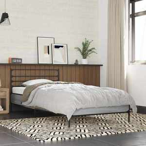 vidaXL Cadru de pat Sonoma gri 80 x 200 cm Lemn prelucrat imagine