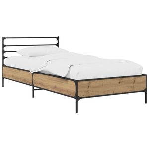 vidaXL Cadru de pat Stejar artizanal 80 x 200 cm Lemn prelucrat imagine