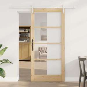 vidaXL Ușă glisantă ORKDAL natural 93 x 202 cm imagine