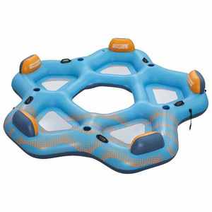 Bestway Insula flotantă Hydro-Force albastru 300 x 287 cm PVC imagine