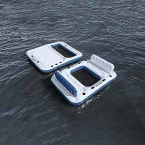 Bestway Insula flotantă Hydro-Force 2 pcs Alb și albastru PVC imagine