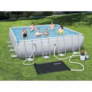 Bestway Cearșaf pentru încălzirea solară a piscinei Negru 110 x 171 cm imagine