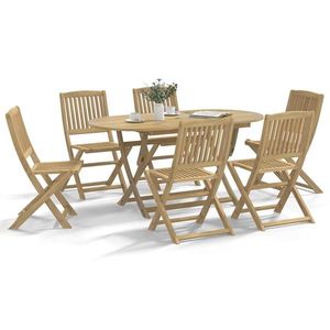 vidaXL Scaune grădină pliabile 6 buc. 44x50x88 cm lemn masiv acacia imagine