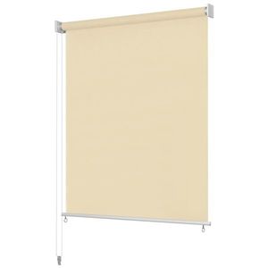 vidaXL Jaluzea tip rulou de exterior, crem, 80x140 cm imagine