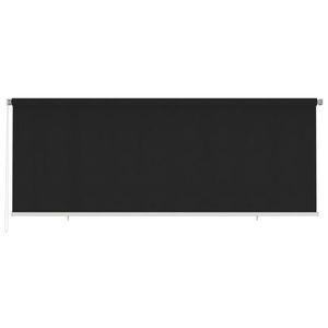 vidaXL Jaluzea tip rulou de exterior, negru, 400x140 cm, HDPE imagine