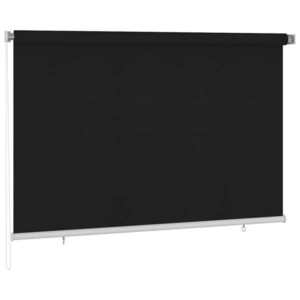 vidaXL Jaluzea tip rulou de exterior, negru, 220x140 cm imagine