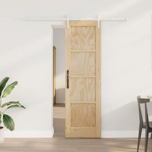 vidaXL Ușă glisantă ORKDAL Natural și Alb 61 x 198, 5 cm imagine