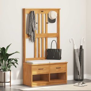 vidaXL Arborele „SANDNES” 87x40x159, 5 cm din lemn masiv de pin imagine
