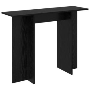 vidaXL Masă de consolă Stejar Negru 100 x 30 x 75 cm Lemn prelucrat imagine