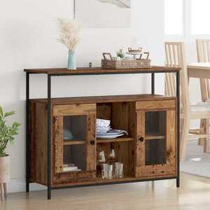 vidaXL Bufet Lemn Vechi 100 x 35 x 80 cm Lemn compozit imagine