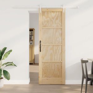 vidaXL Ușă glisantă ORKDAL Natural și Alb 73, 5 x 211 cm imagine