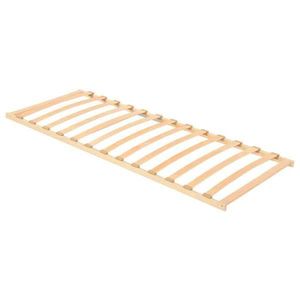 vidaXL Bază cu lamele Maro 80 x 190 cm Lemn de fag masiv imagine