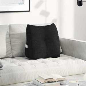 vidaXL Perna pentru spate Negru 45 x 24 x 50 cm țesătură imagine