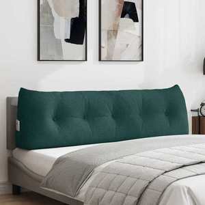 vidaXL Perna pentru spate Verde închis 160 x 24 x 50 cm țesătură imagine