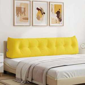 vidaXL Perna pentru spate Galben Deschis 200 x 24 x 50 cm țesătură imagine