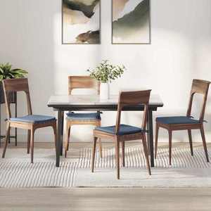 vidaXL Perne de Șezut 4 pcs albastru 40 x 40 x 3 cm imagine