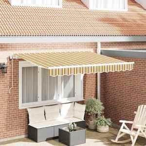 vidaXL Cortina Retractabilă Galben 350 x 200 cm țesătură imagine
