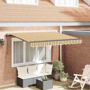 vidaXL Cortina Retractabilă Galben 350 x 200 cm țesătură imagine