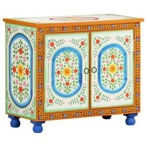 vidaXL Servantă vopsită manual, 70x35x60 cm, lemn masiv mango imagine