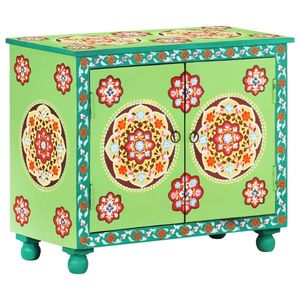 vidaXL Dulap vopsit manual, multicolor, 70x35x60 cm, lemn mango imagine