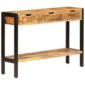 vidaXL Servantă cu 3 sertare, 110x35x75 cm, lemn masiv de mango imagine