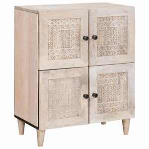 vidaXL Bufet Alb 33.5 x 60 x 75 cm imagine