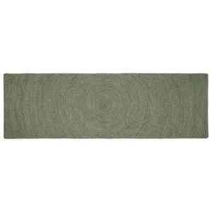 vidaXL Covoare de zonă Verde măsliniu 80 x 300 cm Iută imagine