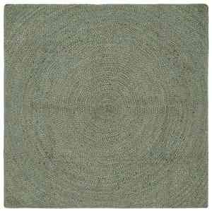 vidaXL Covoare de zonă Verde măsliniu 120 x 120 cm Iută imagine