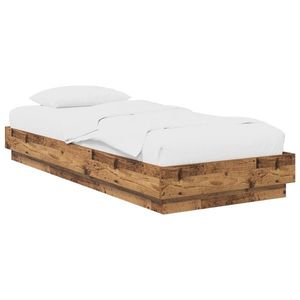 vidaXL Cadru de pat la sol Lemn vechi 80 x 200 cm Lemn prelucrat imagine