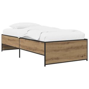 vidaXL Cadru de pat Stejar Artizanal 80 x 200 cm Lemn prelucrat imagine