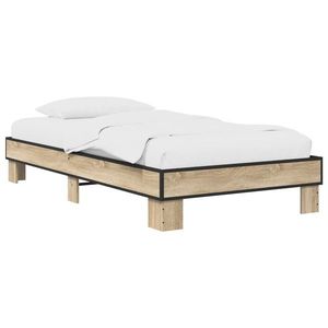 vidaXL Cadru de pat Stejar Sonoma 80 x 200 cm Lemn prelucrat imagine