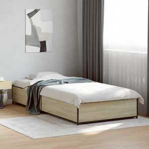 vidaXL Cadru de pat Stejar Sonoma 80 x 200 cm Lemn prelucrat imagine