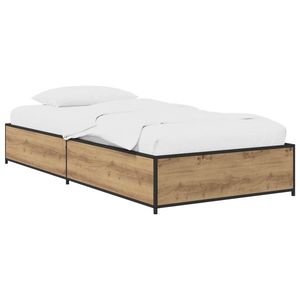 vidaXL Cadru de pat Stejar Artizanal 80 x 200 cm Lemn prelucrat imagine