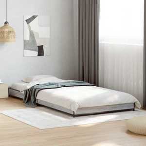 vidaXL Cadru de pat Sonoma gri 80 x 200 cm Lemn prelucrat imagine