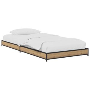 vidaXL Cadru de pat Stejar Artizanal 80 x 200 cm Lemn prelucrat imagine
