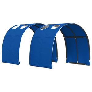 vidaXL Tunel pentru Pat 2 pcs albastru 211 x 67.5 x 2 cm Poliester imagine