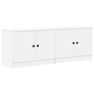 vidaXL Dulap de pat cu ușă 2 pcs Alb 66 x 35 x 48 cm Lemn prelucrat imagine