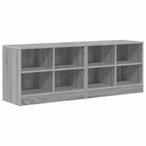 vidaXL Dulap de pat 2 pcs Sonoma gri 66 x 33 x 48 cm Lemn prelucrat imagine