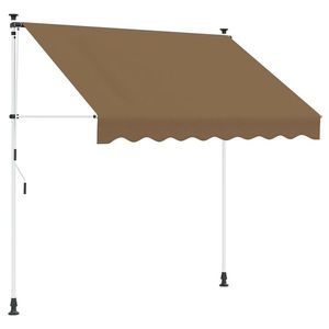 vidaXL Copertină retractabilă manuală Bej 300 cm imagine