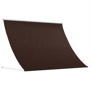 vidaXL Copertină Maro 250 x 150 cm Poliester de 180 g / m² cu strat PU imagine